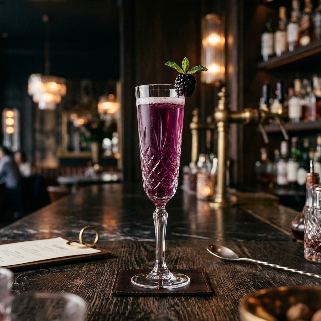 HOLIDAY BELLINI (ALCOHOL FREE)