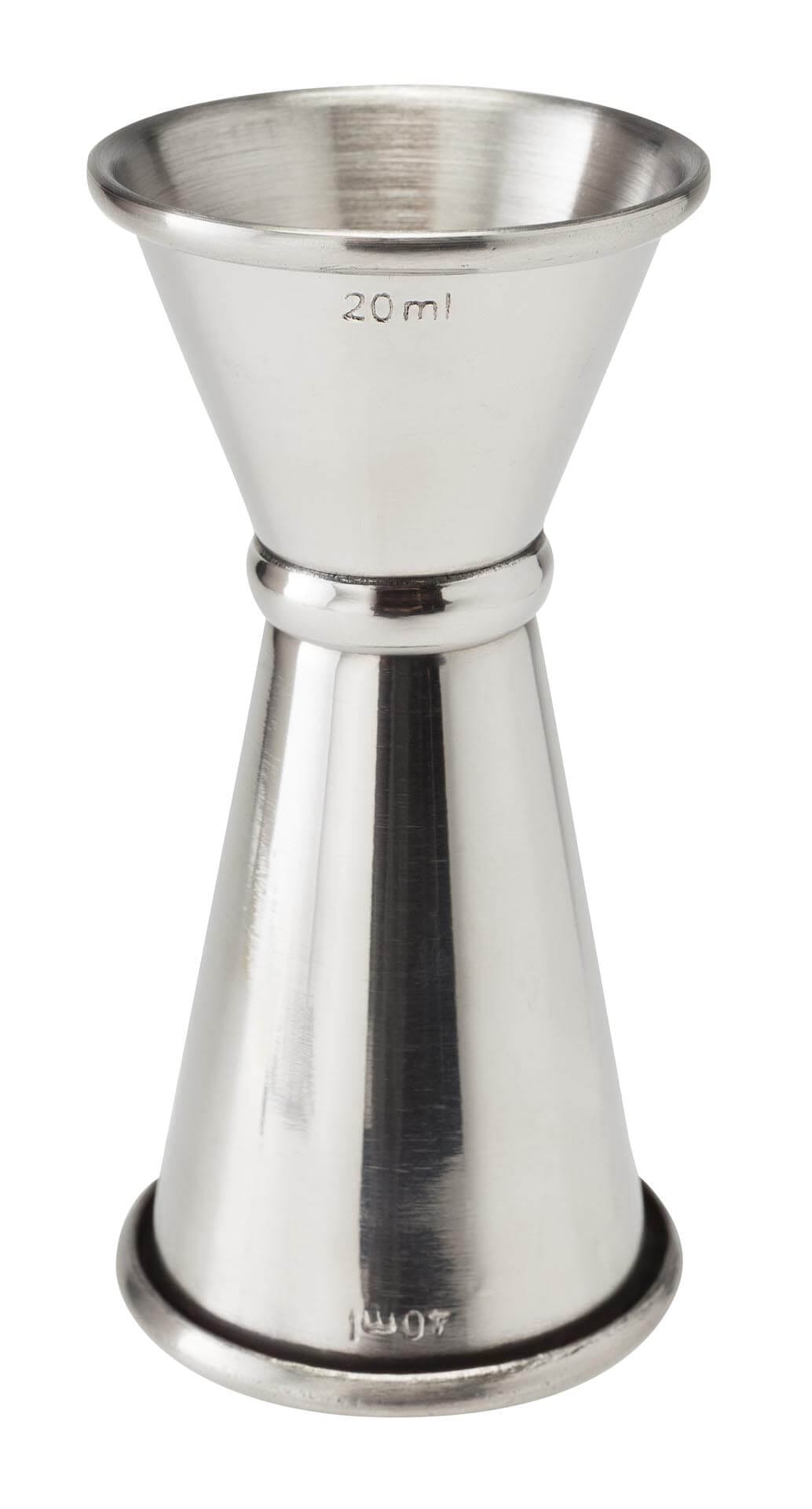Banded Jigger Stainless Steel