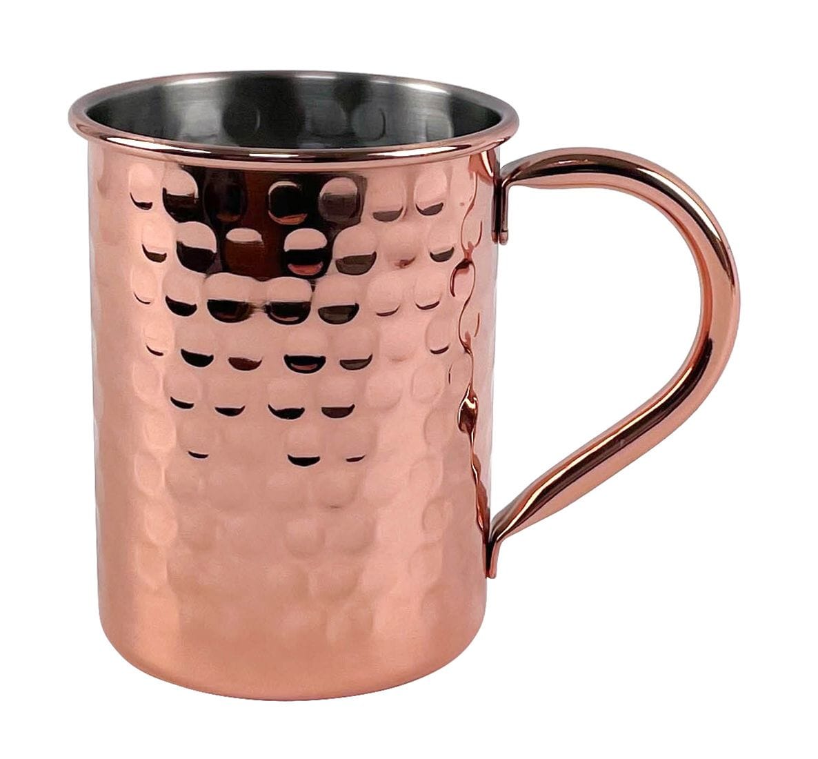 Copper Plated Hammered Mug