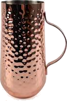 Copper Plated Tall Hammered Mug