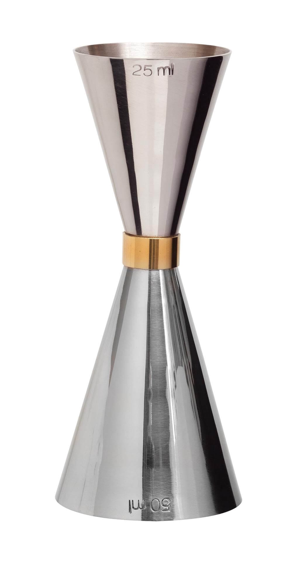 Mezclar Preciso Gold Banded Jigger 25/50ml